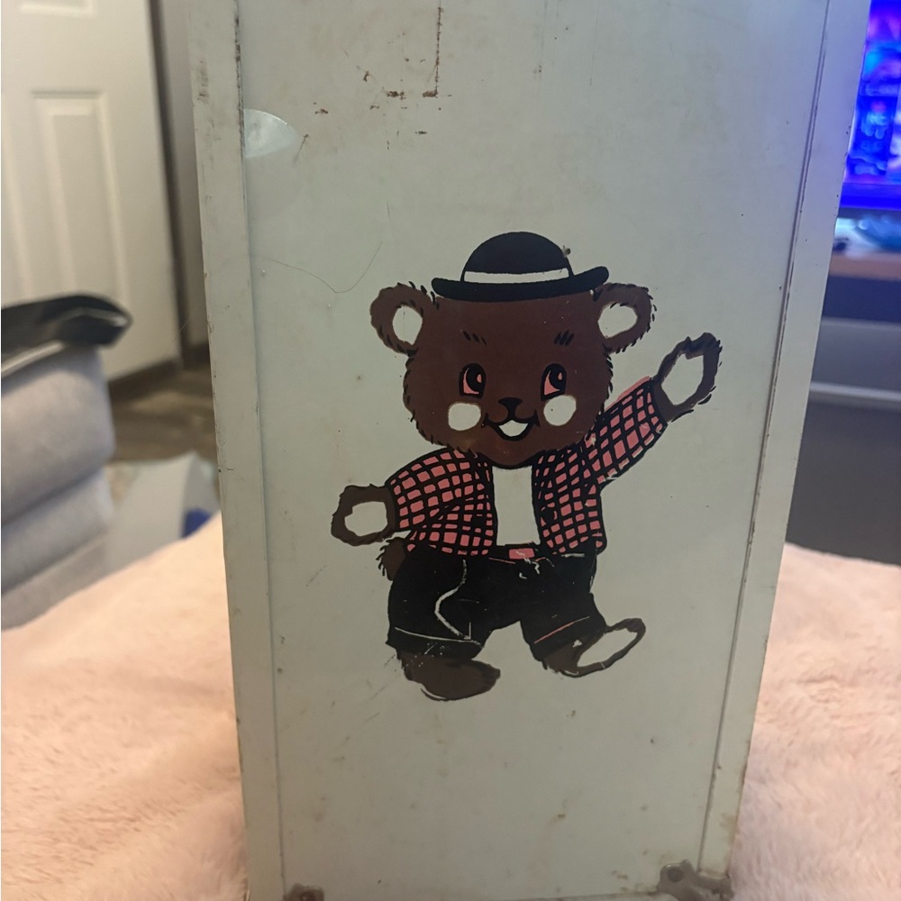 Vintage Bear Tin Box